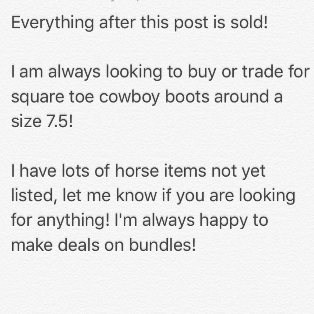 Everything past this post is sold!